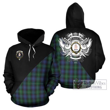 Lamont #2 Tartan Hoodie with Family Crest and Military Logo Style