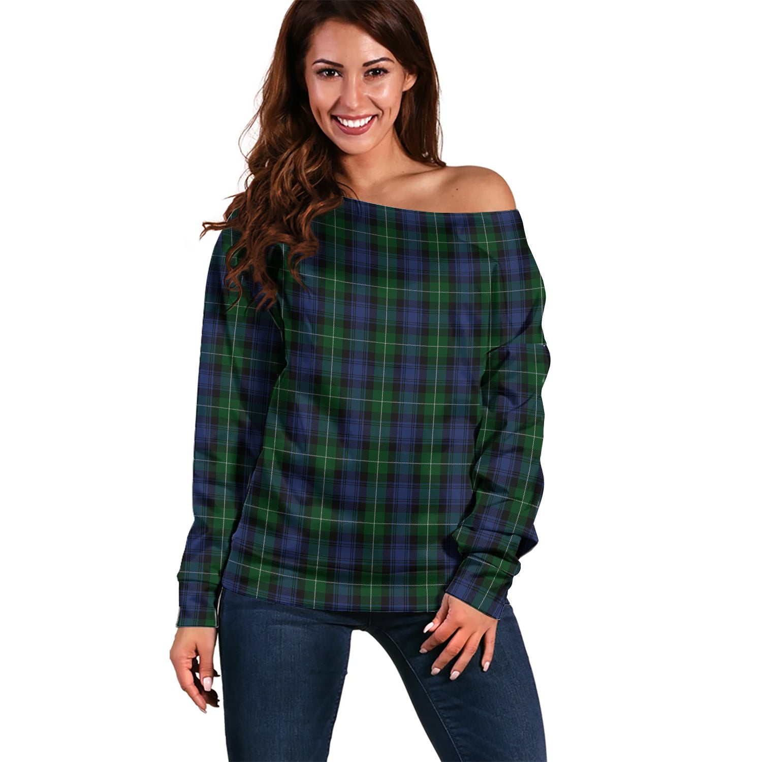 Lamont #2 Tartan Off Shoulder Women Sweater Women - Tartanvibesclothing Shop