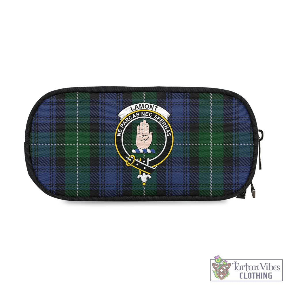 Tartan Vibes Clothing Lamont #2 Tartan Pen and Pencil Case with Family Crest