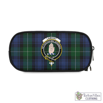 Lamont #2 Tartan Pen and Pencil Case with Family Crest