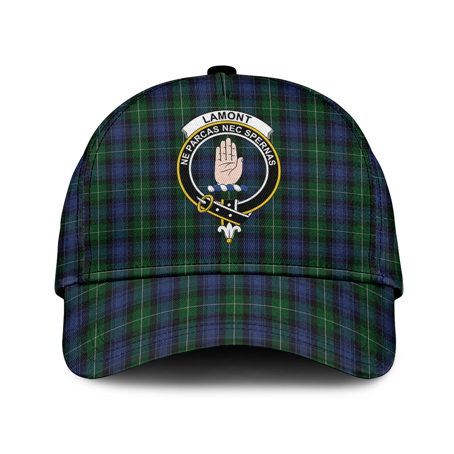 lamont-2-tartan-classic-cap-with-family-crest