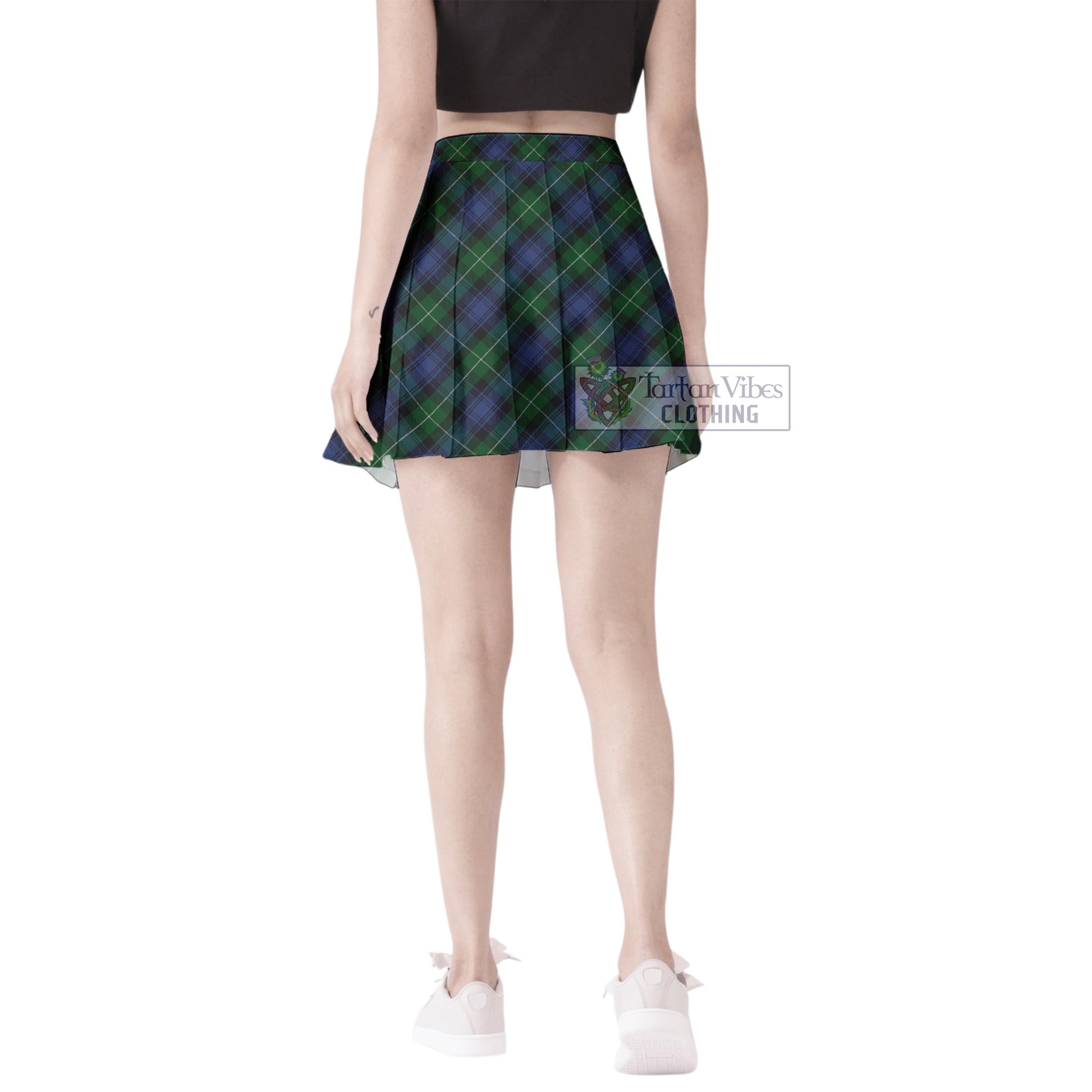 Tartan Vibes Clothing Lamont #2 Tartan Women's Plated Mini Skirt