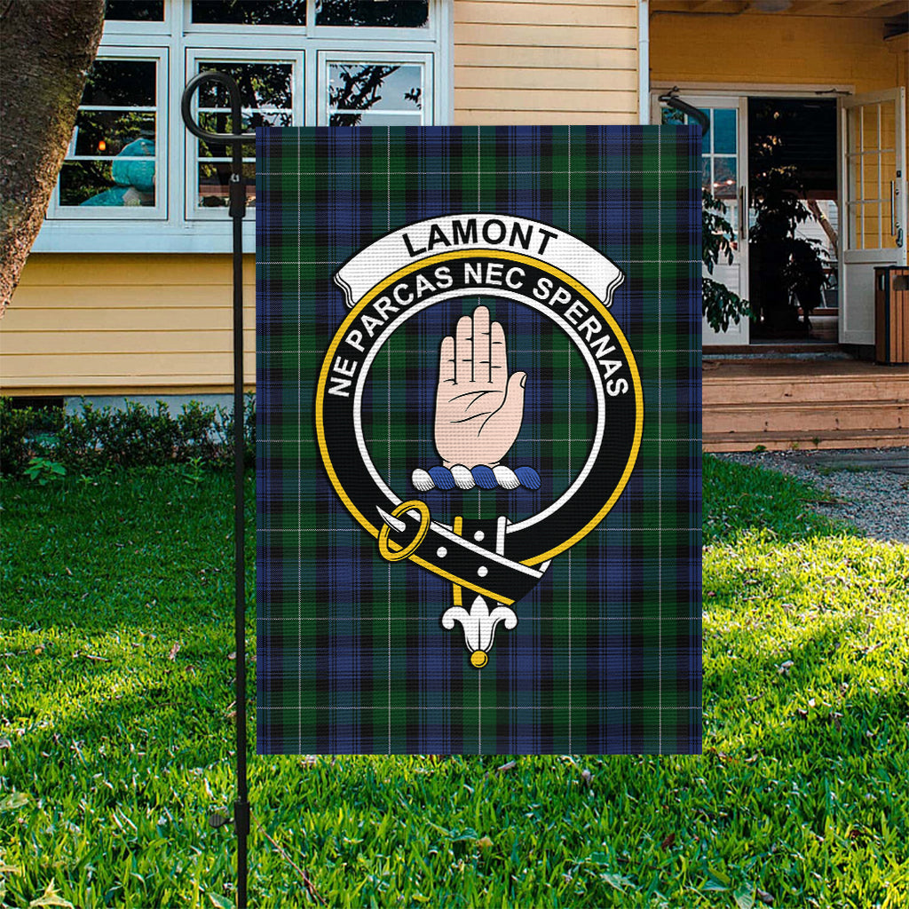 Lamont #2 Tartan Flag with Family Crest - Tartan Vibes Clothing