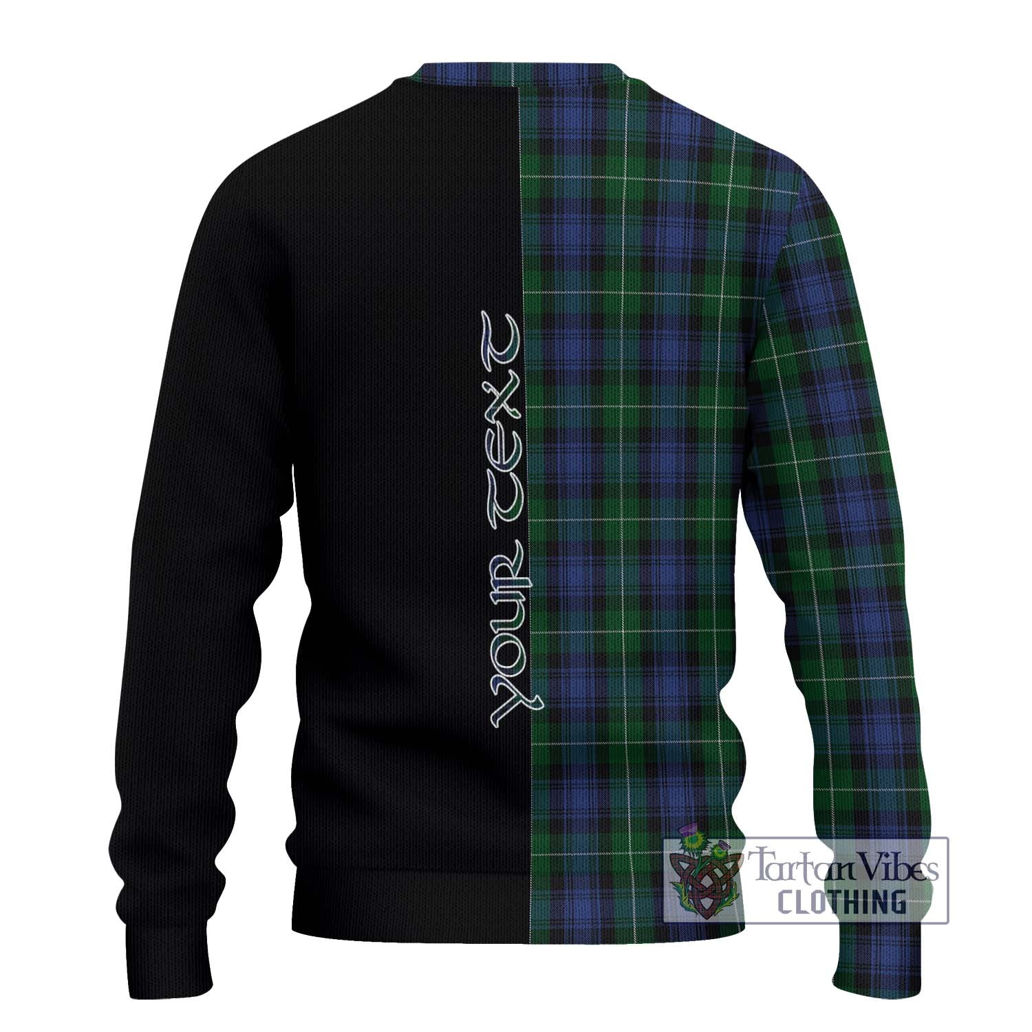 Tartan Vibes Clothing Lamont #2 Tartan Knitted Sweater with Family Crest and Half Of Me Style