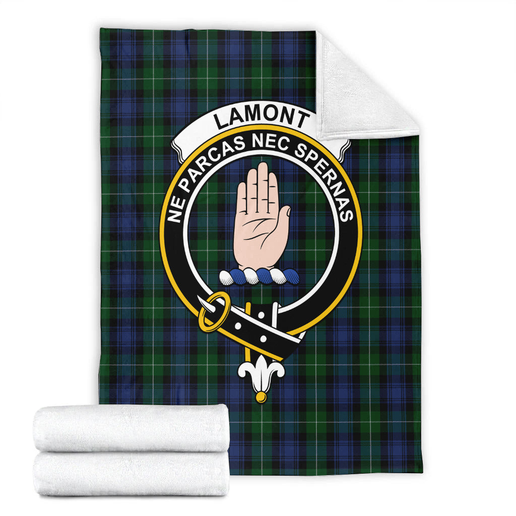 lamont-2-tartab-blanket-with-family-crest