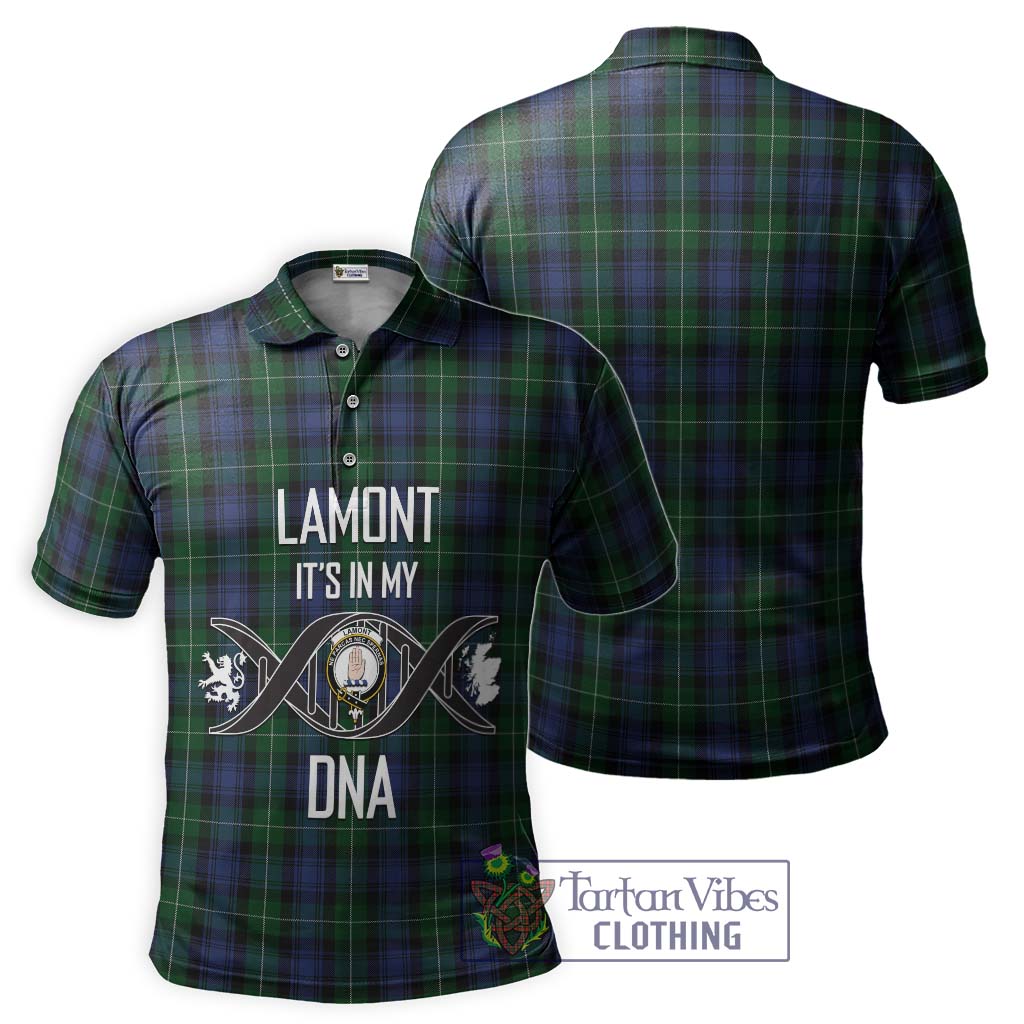 Tartan Vibes Clothing Lamont #2 Tartan Polo Shirt with Family Crest DNA In Me Style