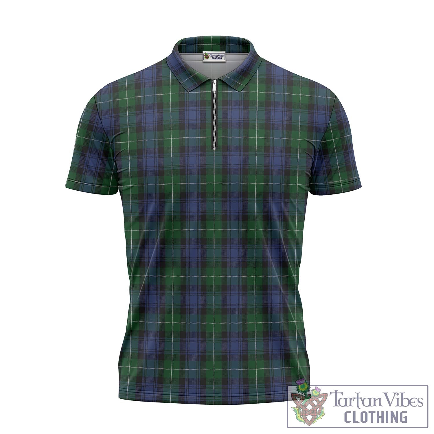 Tartan Vibes Clothing Lamont #2 Tartan Zipper Polo Shirt