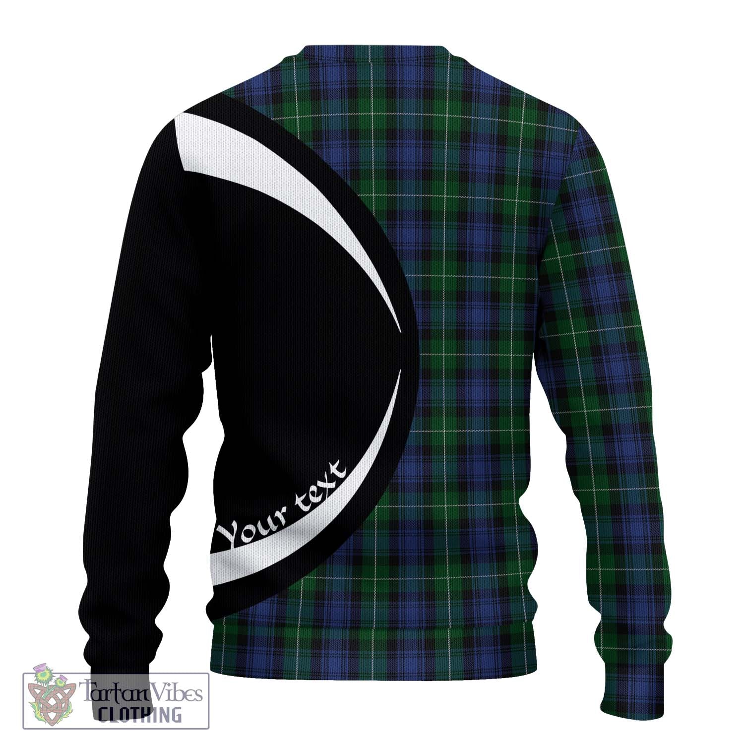 Tartan Vibes Clothing Lamont #2 Tartan Knitted Sweater with Family Crest Circle Style