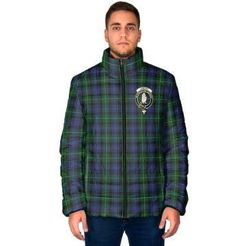 Lamont #2 Tartan Padded Jacket with Family Crest