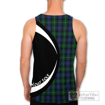 Lamont #2 Tartan Men's Tank Top with Family Crest Circle Style