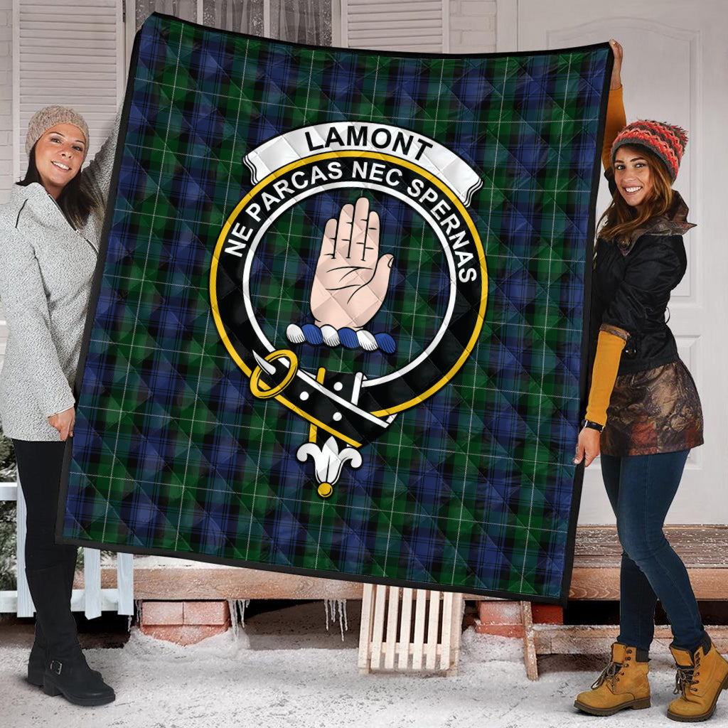 lamont-2-tartan-quilt-with-family-crest