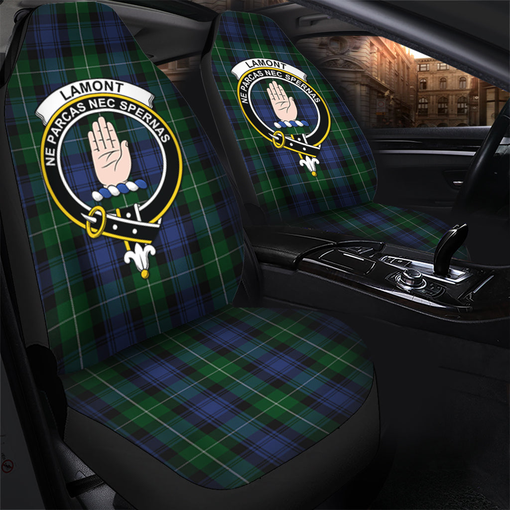 Lamont #2 Tartan Car Seat Cover with Family Crest - Tartanvibesclothing