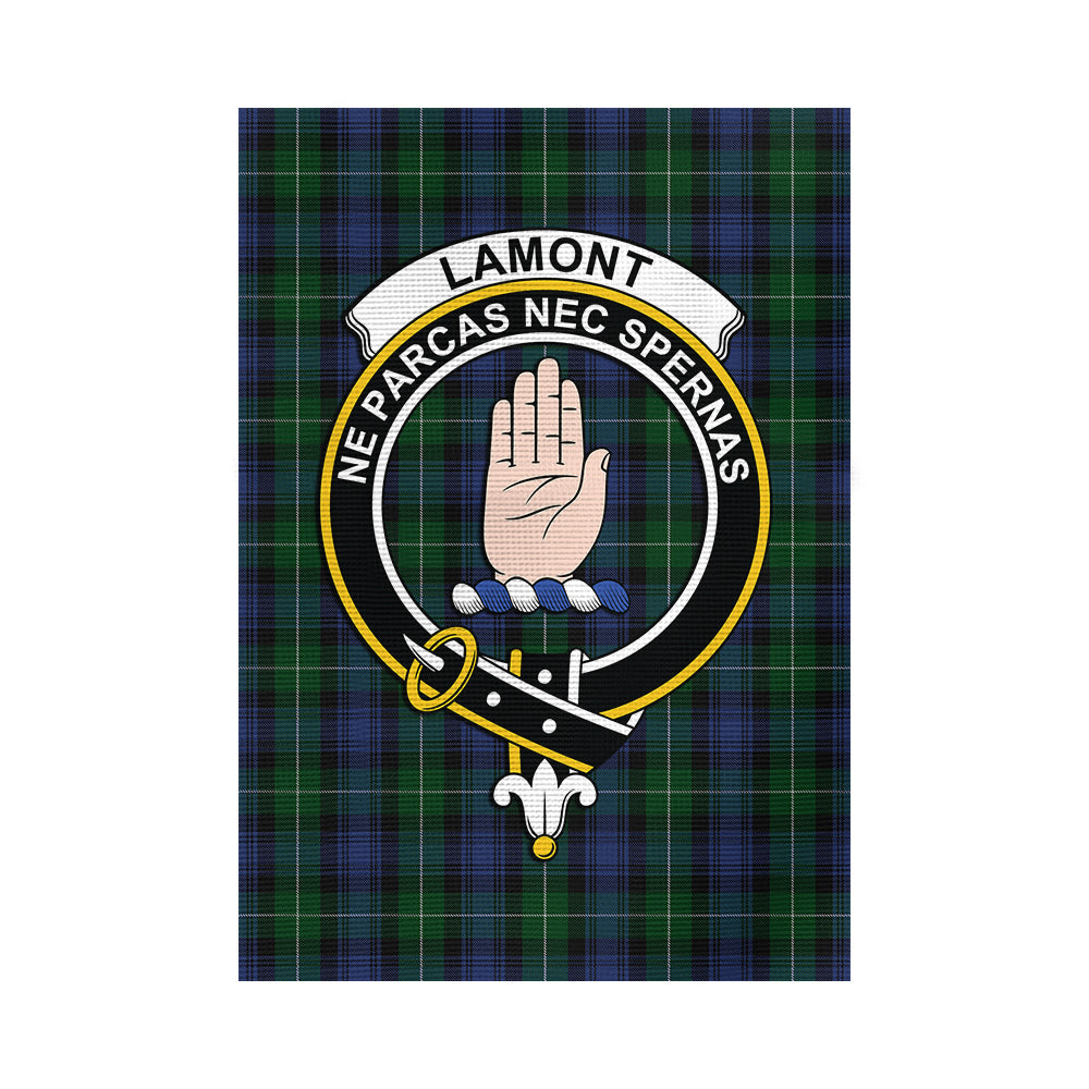 Lamont #2 Tartan Flag with Family Crest - Tartan Vibes Clothing