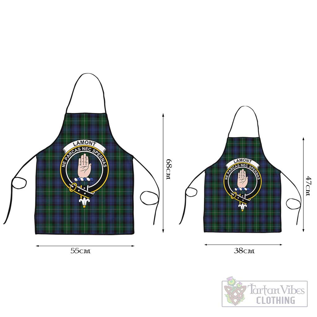 Lamont #2 Tartan Apron with Family Crest