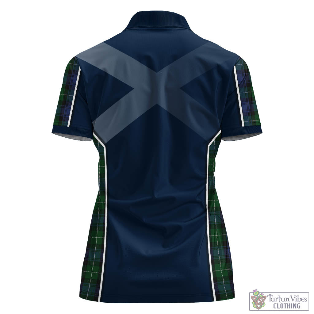 Tartan Vibes Clothing Lamont #2 Tartan Women's Polo Shirt with Family Crest and Scottish Thistle Vibes Sport Style