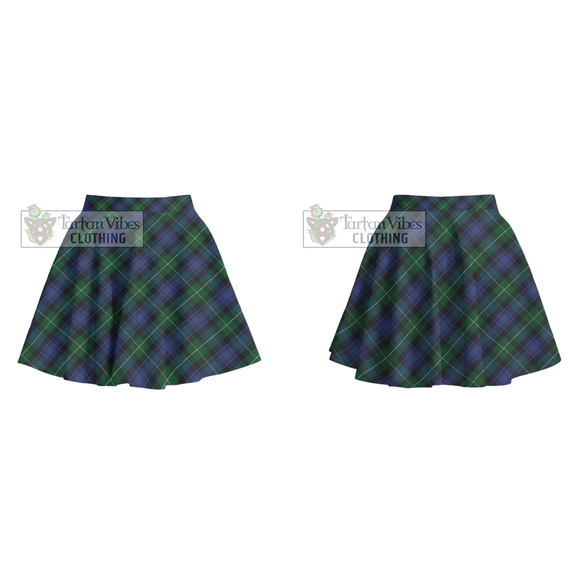 Tartan Vibes Clothing Lamont #2 Tartan Women's Plated Mini Skirt