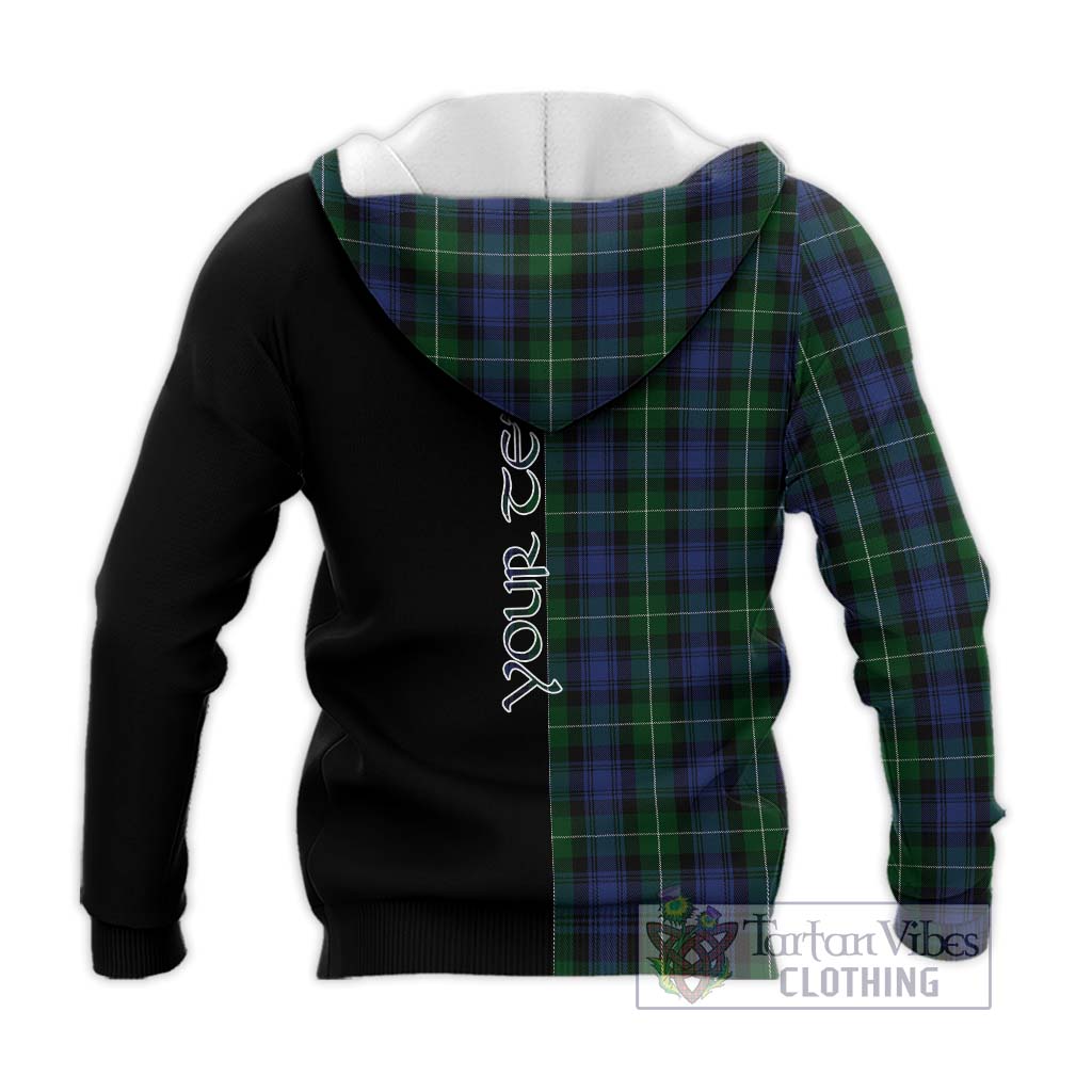 Tartan Vibes Clothing Lamont #2 Tartan Knitted Hoodie with Family Crest and Half Of Me Style