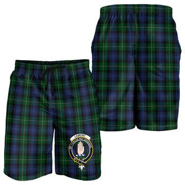 Lamont #2 Tartan Mens Shorts with Family Crest