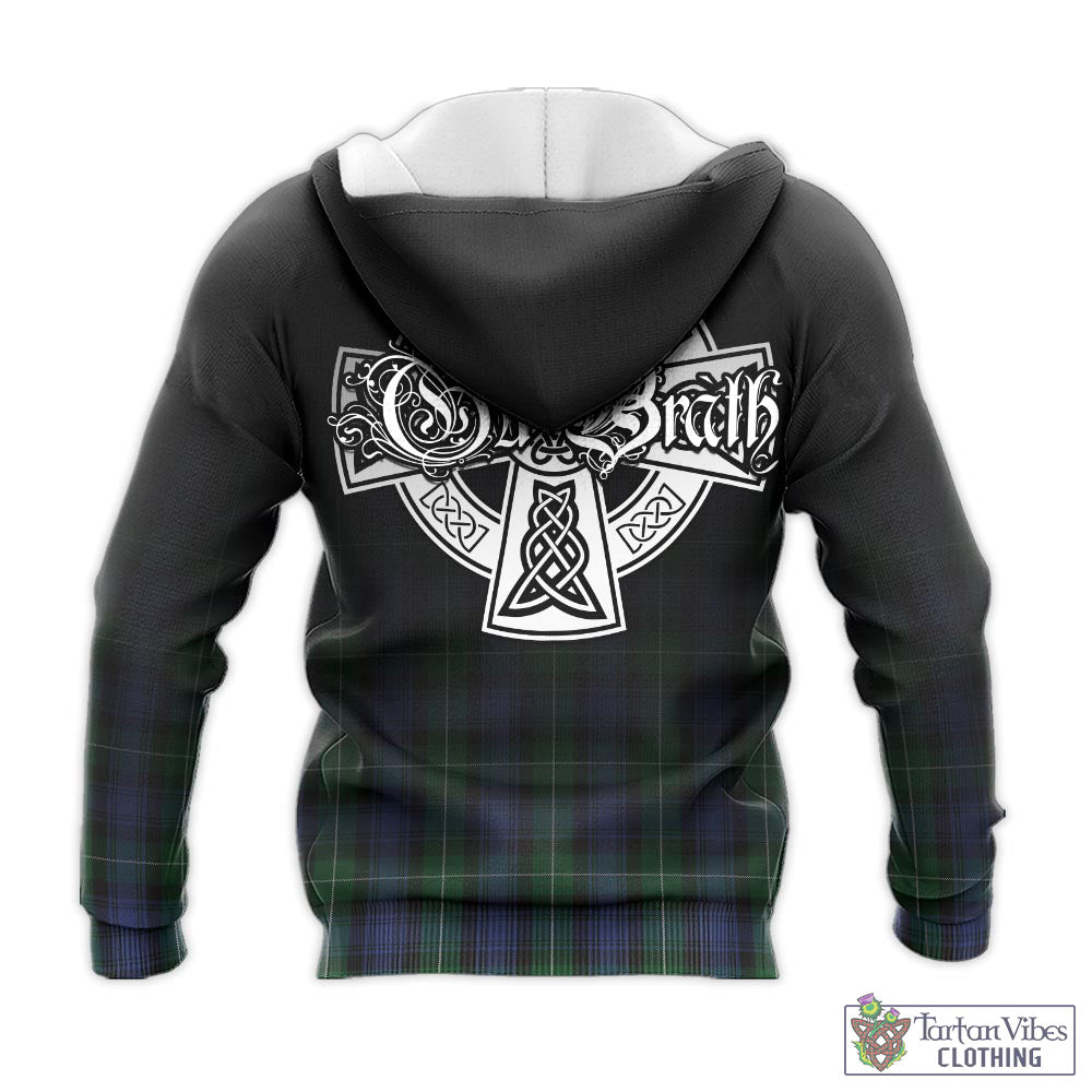 Tartan Vibes Clothing Lamont #2 Tartan Knitted Hoodie Featuring Alba Gu Brath Family Crest Celtic Inspired