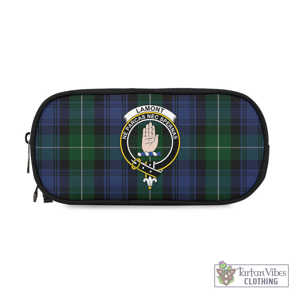 Tartan Vibes Clothing Lamont #2 Tartan Pen and Pencil Case with Family Crest