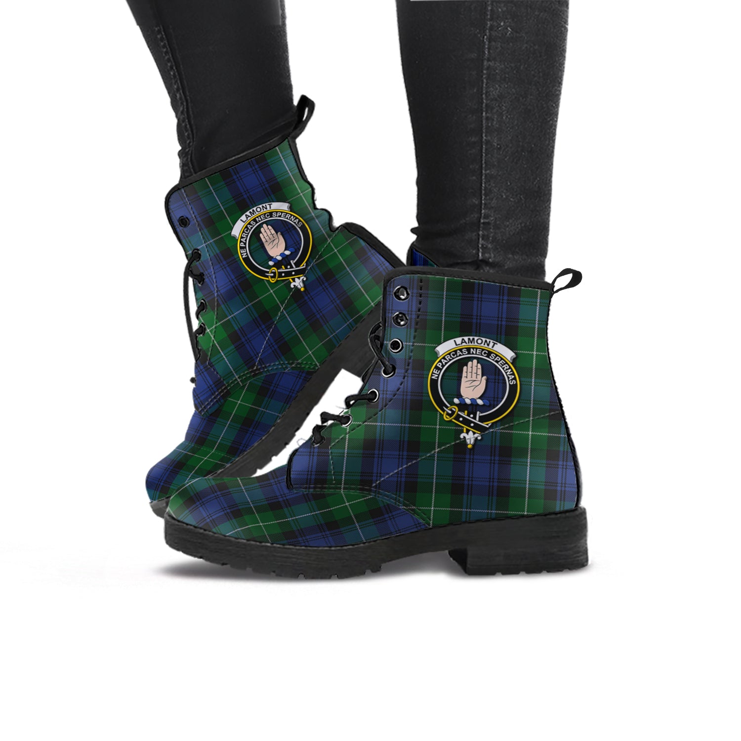 lamont-2-tartan-leather-boots-with-family-crest