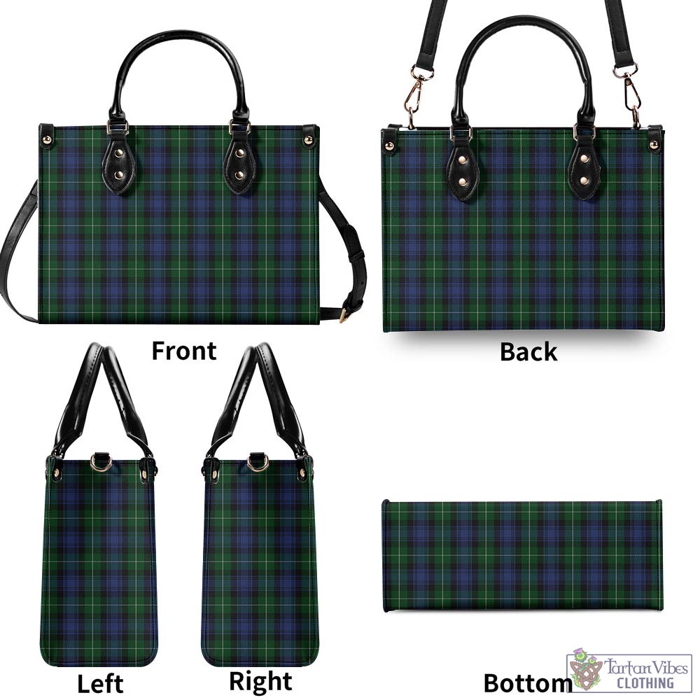 Tartan Vibes Clothing Lamont #2 Tartan Luxury Leather Handbags