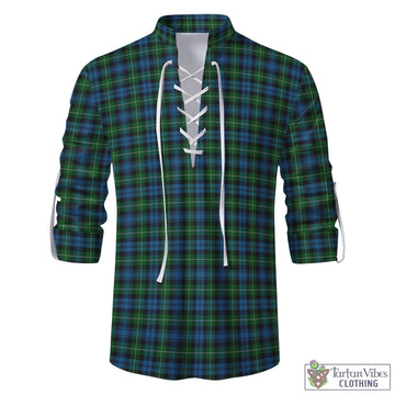 Lamont Tartan Men's Scottish Traditional Jacobite Ghillie Kilt Shirt