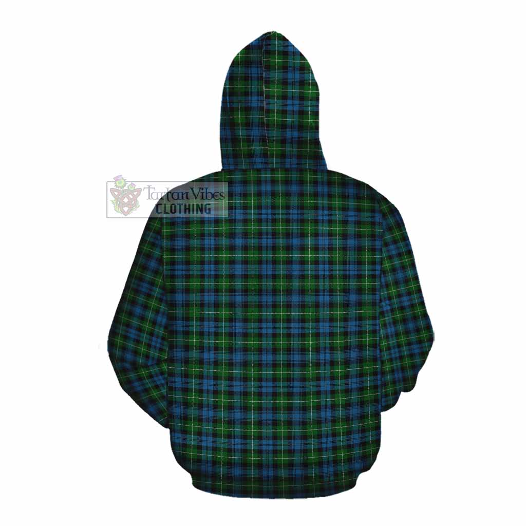 Tartan Vibes Clothing Lamont Tartan Cotton Hoodie with Family Crest DNA In Me Style