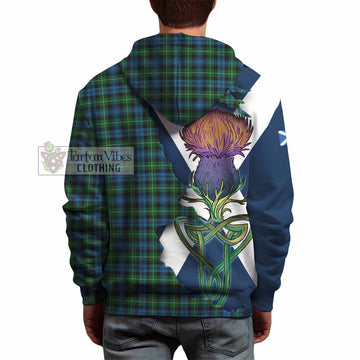Lamont Tartan Family Crest Hoodie Scottish Thistle Celtic Inspired - Tartan Vibes Clothing