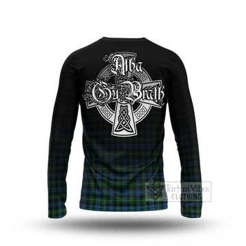 Lamont Tartan Long Sleeve T-Shirt Featuring Alba Gu Brath Family Crest Celtic Inspired