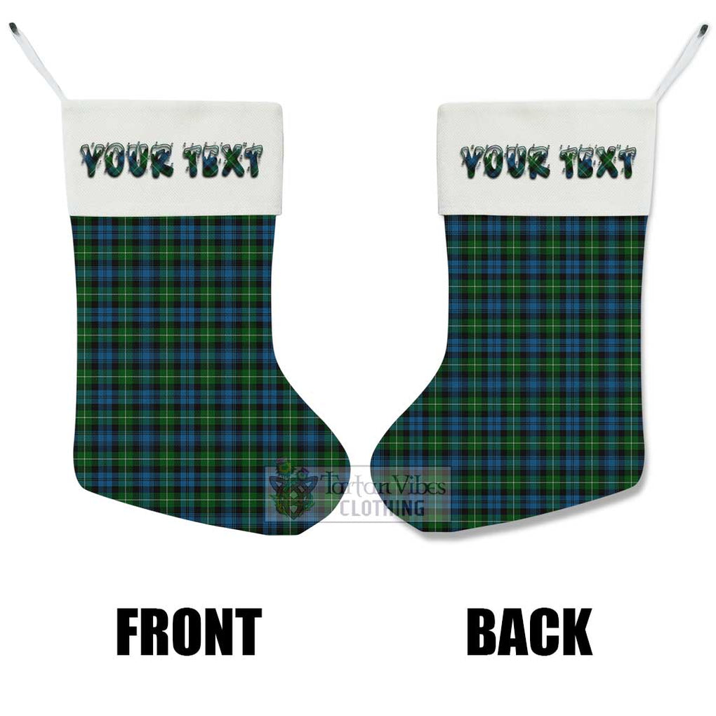 Tartan Vibes Clothing Lamont Tartan Christmas Stocking with Personalized Text