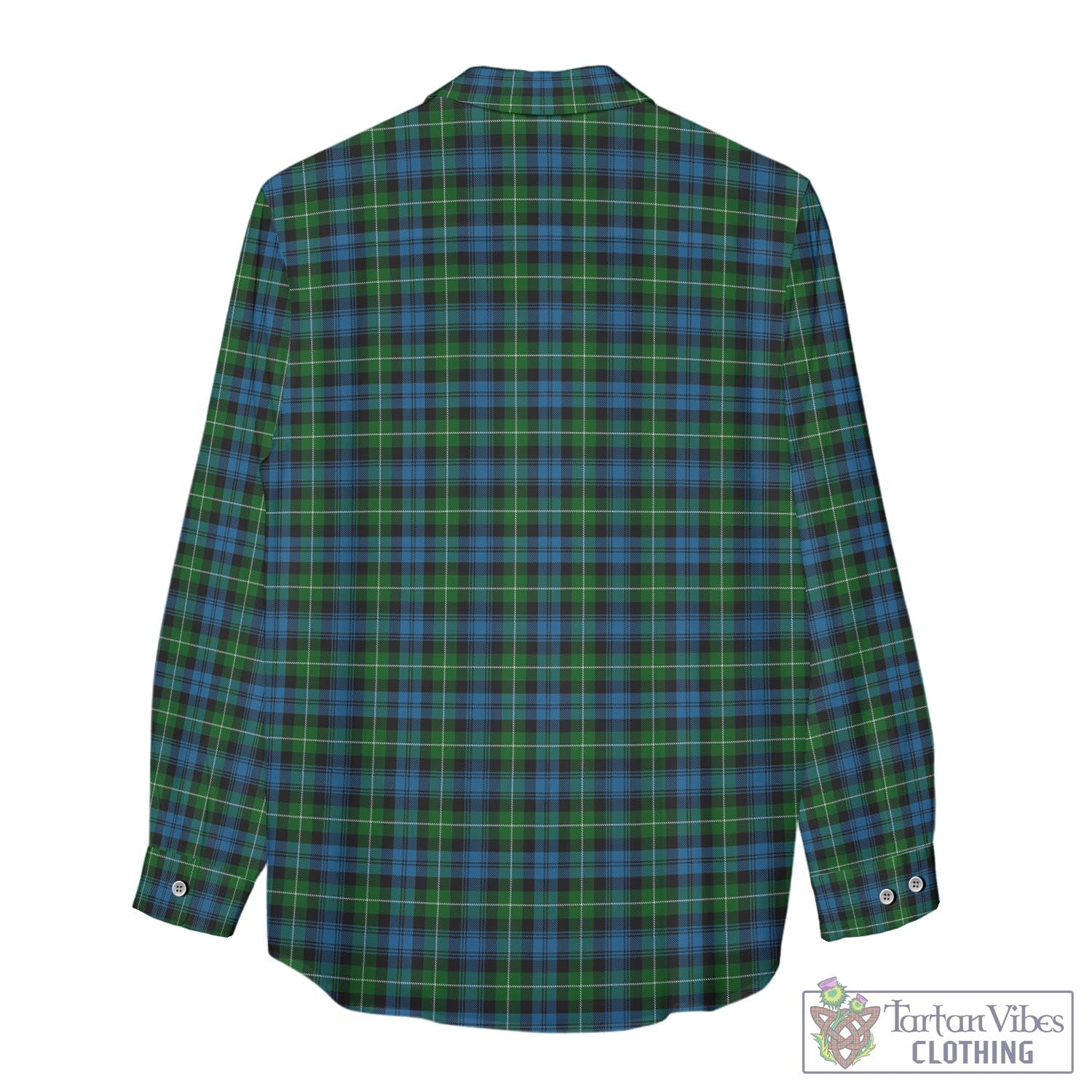 Tartan Vibes Clothing Lamont Tartan Womens Casual Shirt with Family Crest