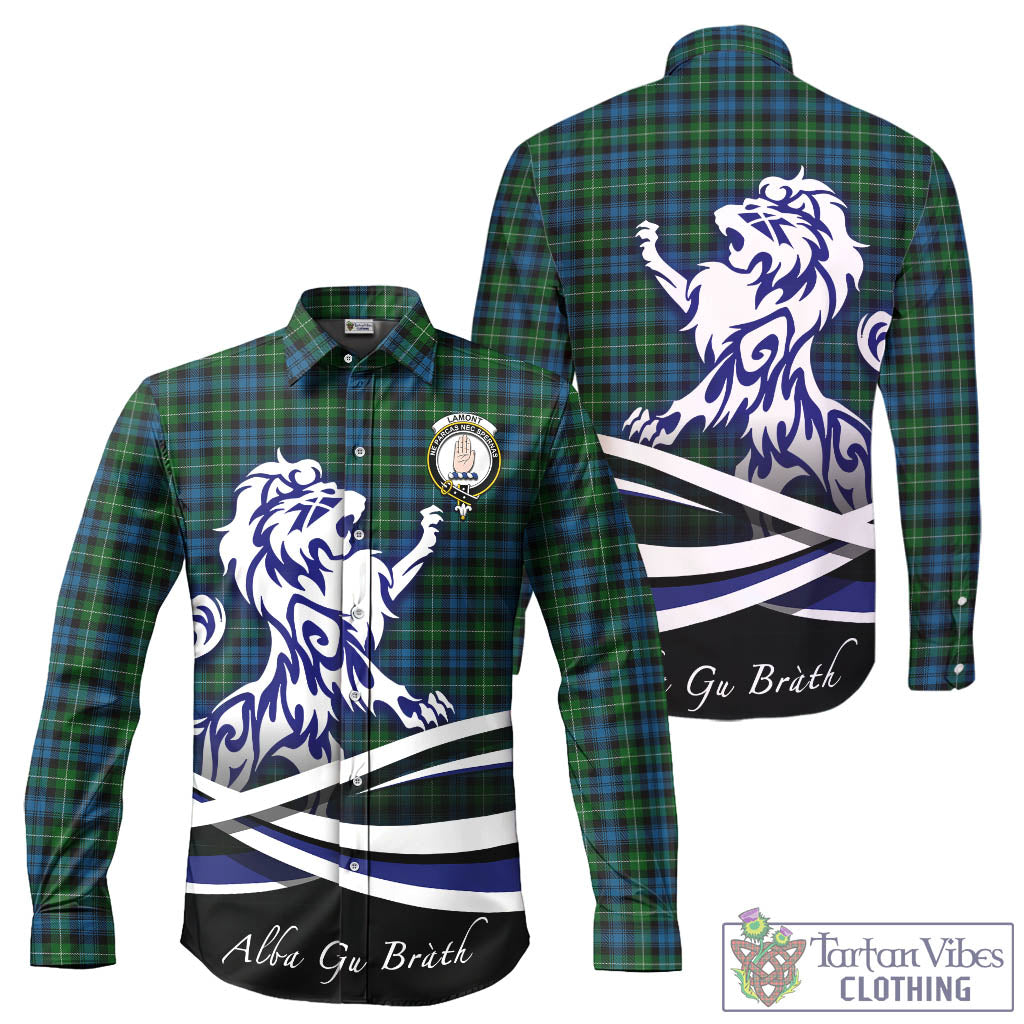 lamont-tartan-long-sleeve-button-up-shirt-with-alba-gu-brath-regal-lion-emblem