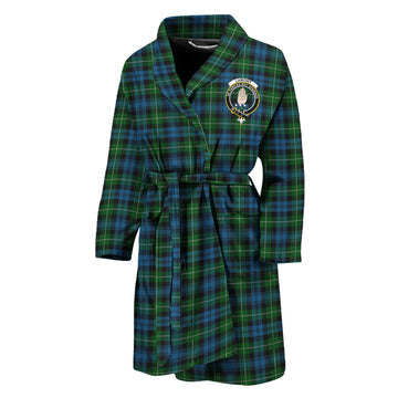 Lamont Tartan Bathrobe with Family Crest