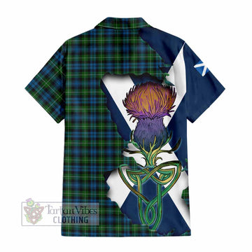 Lamont Tartan Family Crest Hawaiian Shirt Scottish Thistle Celtic Inspired - Tartan Vibes Clothing