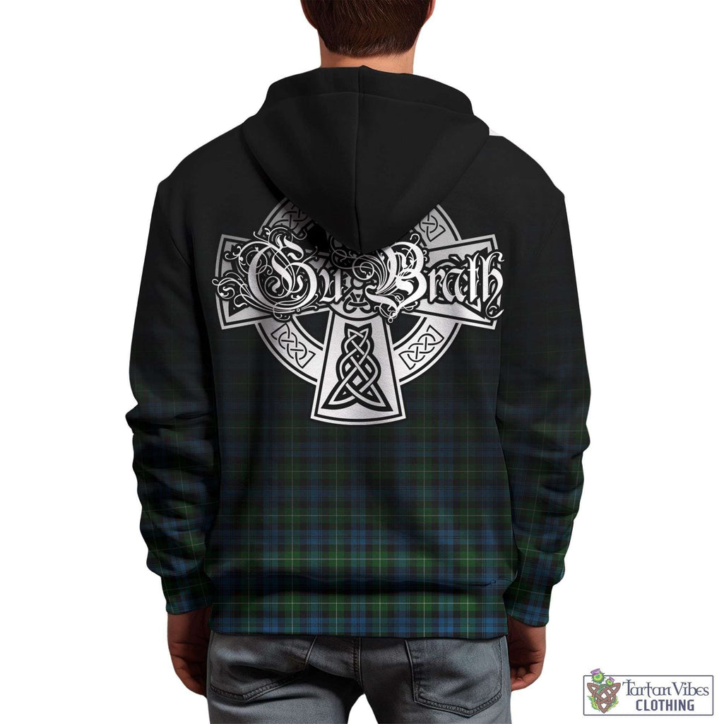 Tartan Vibes Clothing Lamont Tartan Hoodie Featuring Alba Gu Brath Family Crest Celtic Inspired