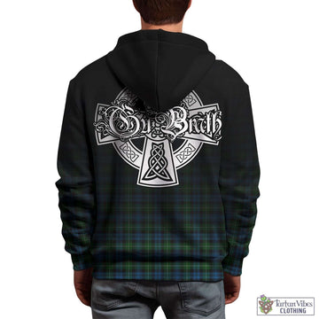 Lamont Tartan Hoodie Featuring Alba Gu Brath Family Crest Celtic Inspired