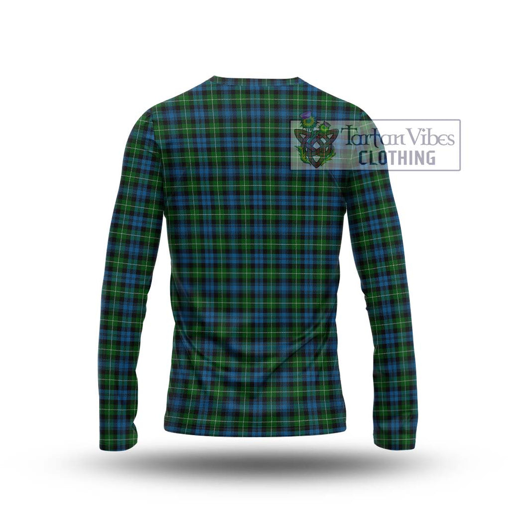 Lamont Tartan Long Sleeve T-Shirt with Family Crest DNA In Me Style - Tartanvibesclothing Shop