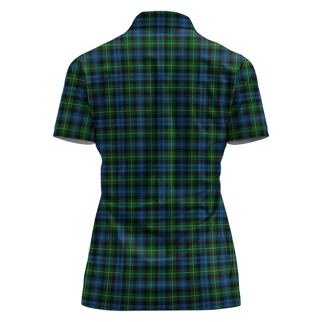 lamont-tartan-polo-shirt-with-family-crest-for-women