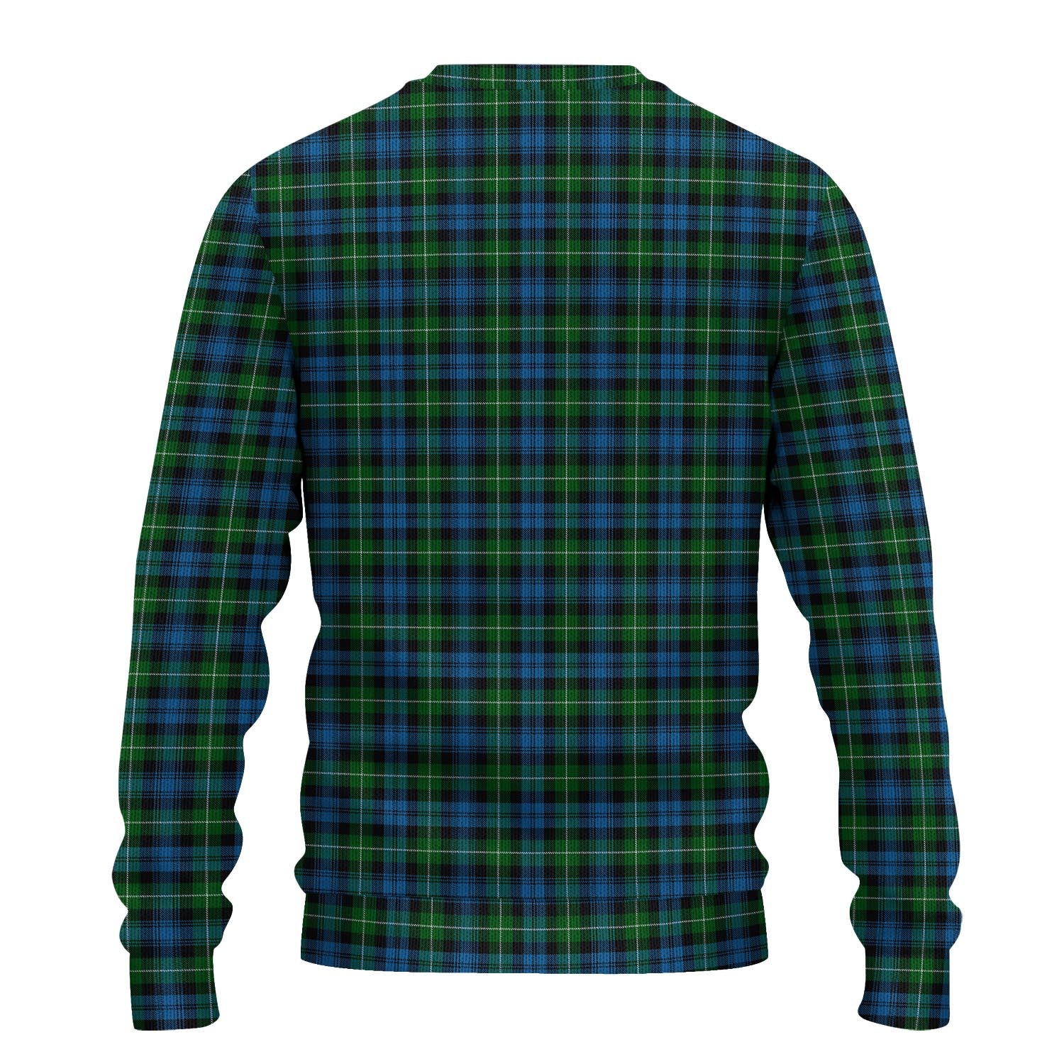 Lamont Tartan Knitted Sweater with Family Crest - Tartanvibesclothing