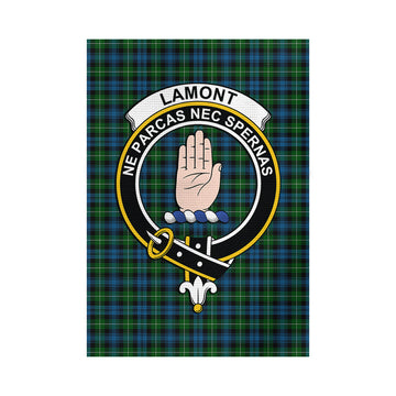 Lamont Tartan Garden Flag with Family Crest - Tartan Vibes Clothing