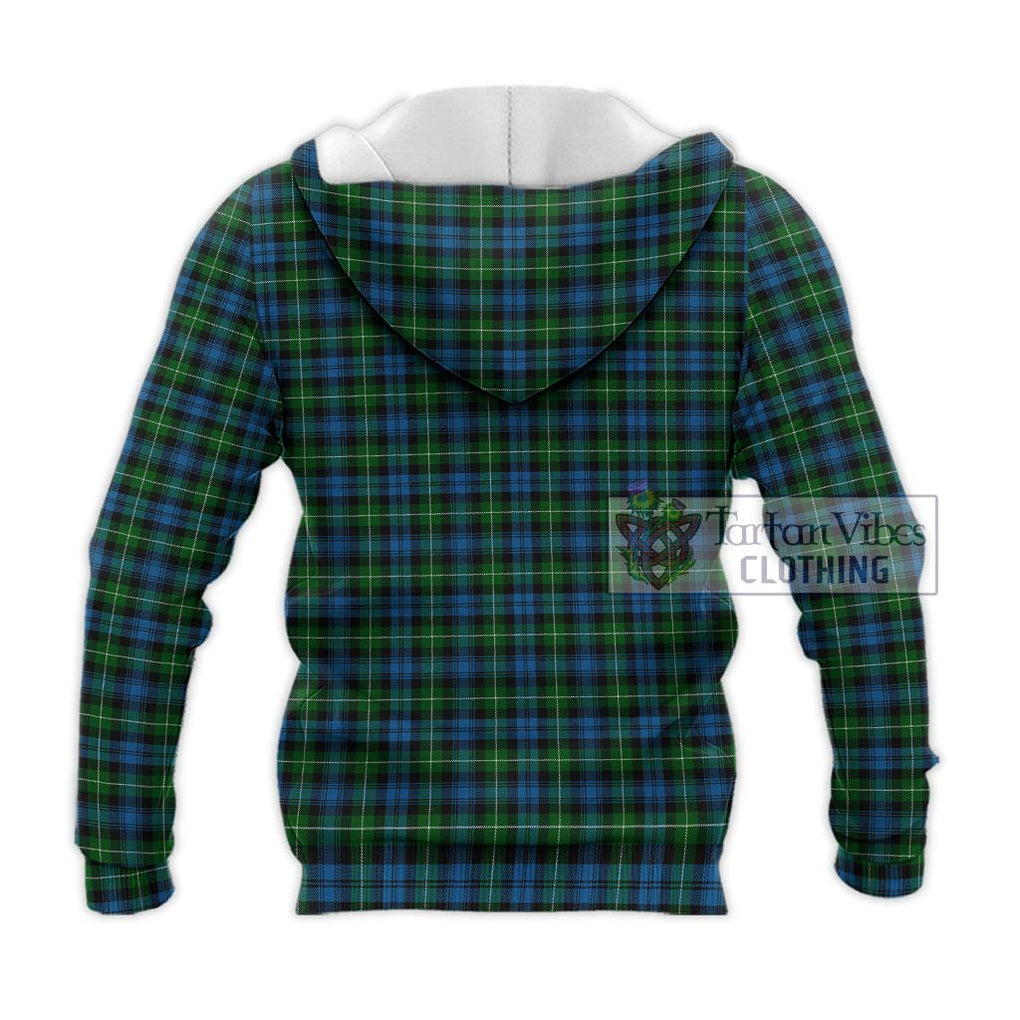 Lamont Tartan Knitted Hoodie with Family Crest DNA In Me Style - Tartanvibesclothing Shop