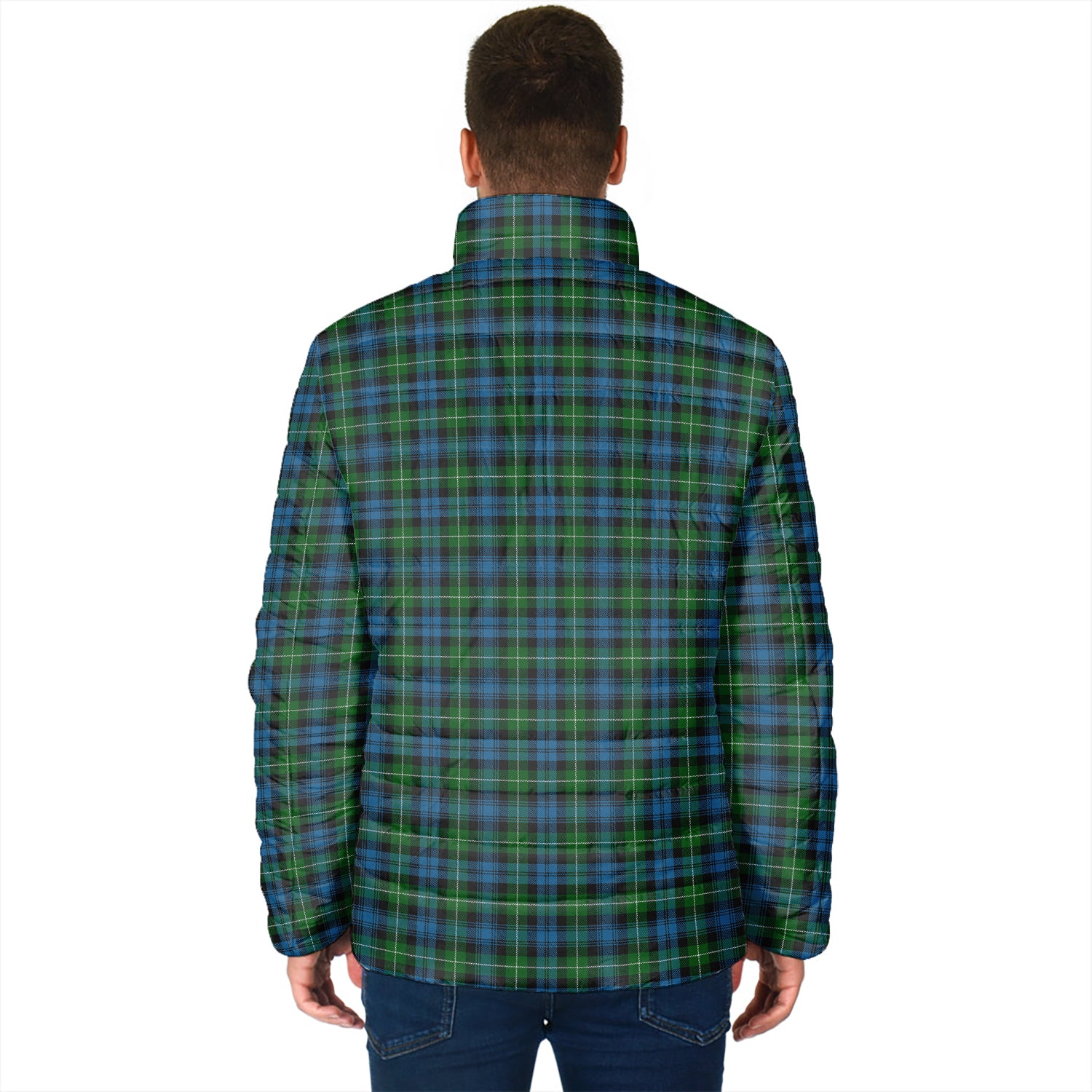 Lamont Tartan Padded Jacket with Family Crest - Tartan Vibes Clothing