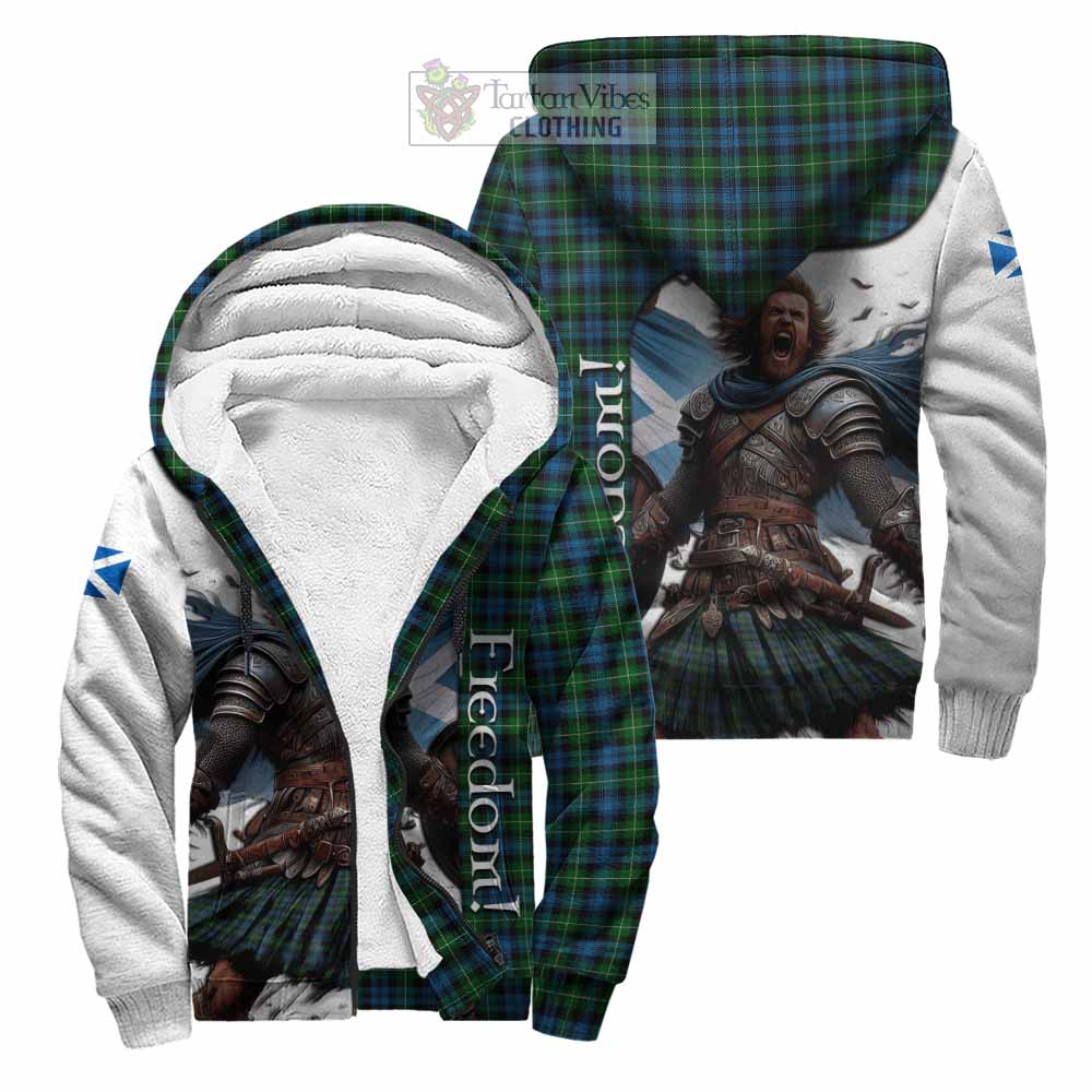 Tartan Vibes Clothing Lamont Crest Tartan Sherpa Hoodie Inspired by the Freedom of Scottish Warrior