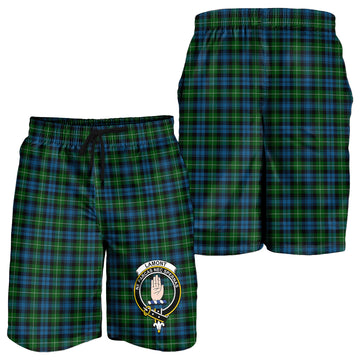 Lamont Tartan Mens Shorts with Family Crest