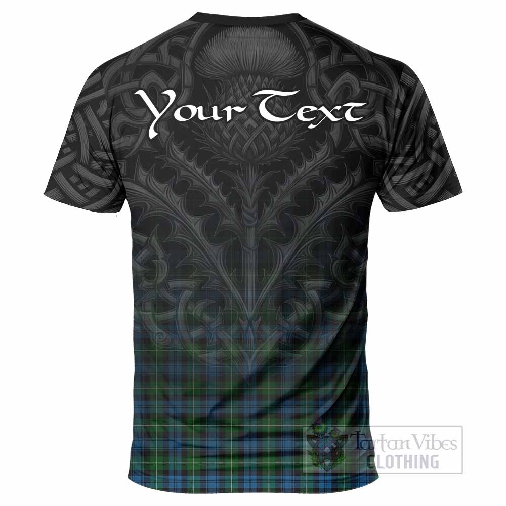 Tartan Vibes Clothing Lamont Tartan T-Shirt with Family Crest Celtic Thistle Vibes