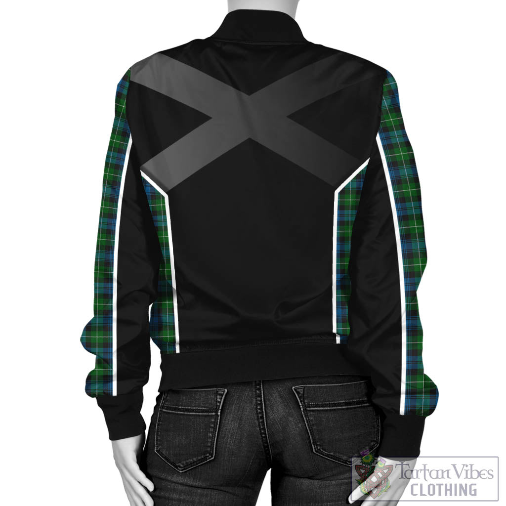 Tartan Vibes Clothing Lamont Tartan Bomber Jacket with Family Crest and Scottish Thistle Vibes Sport Style