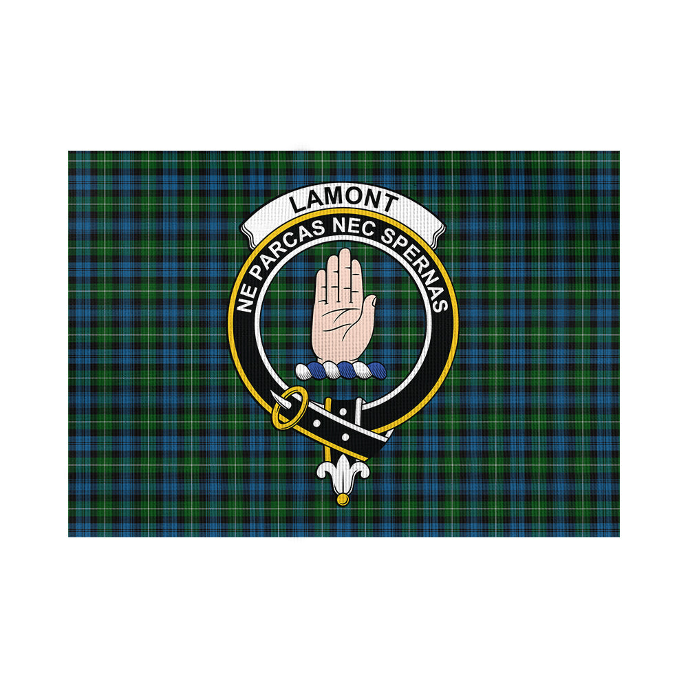 Lamont Tartan Flag with Family Crest - Tartan Vibes Clothing