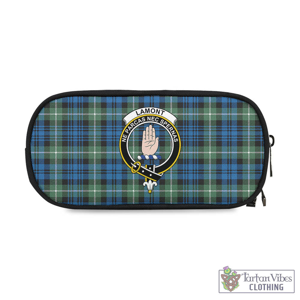 Tartan Vibes Clothing Lamont Ancient Tartan Pen and Pencil Case with Family Crest