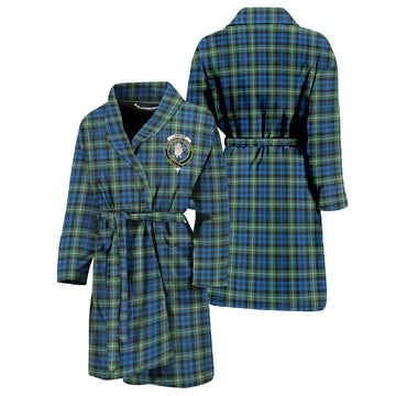 Lamont Ancient Tartan Bathrobe with Family Crest